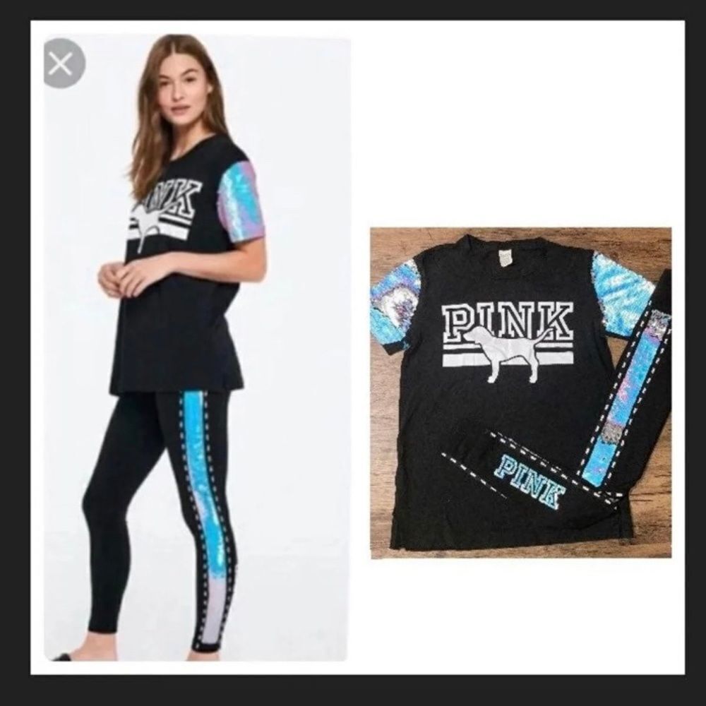 VS PINK MERMAID BLING OUTFIT SET XS